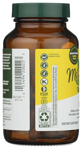 MegaFood Adrenal Strength - Adrenal Support Supplements with Ashwagandha and Magnesium Glycinate, Vitamin C, Holy Basil, Astragalus, Reduces Cortisol Levels - Vegetarian - 60 Tablets (30 Servings)
