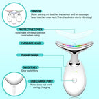 Red Light Therapy for Face, Floverkity LED Face Massager, RED Light Device, at-Home Face Tool for Skin Care (White,7 Light)