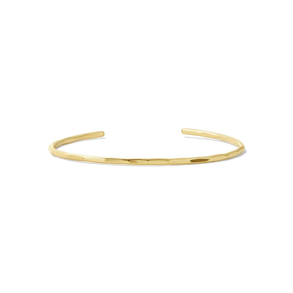 James Michelle Jewelry: Hammered Cuff Bracelet for Women – 3-Year Color Guarantee – Waterproof, Non-Tarnish, Hypoallergenic, Gold PVD Coated – Perfect for Beach, Weddings, Gifts – 2 ¾” Diameter