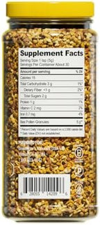 Beekeeper's Naturals - 100% Raw Bee Pollen Granules, Natural Preserved Enzymes, Source of Vitamin B, Minerals, Amino Acids & Protein - Paleo & Keto Friendly, Gluten Free (5.2 oz)