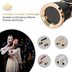 Opera Glasses,3X25 Theater Binoculars with Foldable and Extendable Handle,Mini Binocular Compact Lightweight,Portable Theater Glasses for Adults Kids Women in Musical Concert
