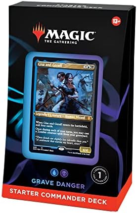 Magic: The Gathering Starter Commander Deck – Grave Danger (Blue-Black) | Ready-to-Play Deck for Beginners and Fans | Ages 13+ | Collectible Card Games