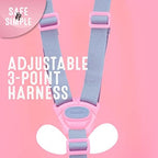 Swurfer Coconut Toddler Swing – Comfy Baby Swing Outdoor, 3- Point Adjustable Safety Harness, Secure, Safe Quick Click Locking System, Blister-Free Rope, Easy Installation, Ages 6-36 Months