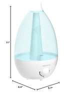 MEGAWISE 1.5L Quiet Cool Mist Humidifier, 25dB, Portable for Bedroom