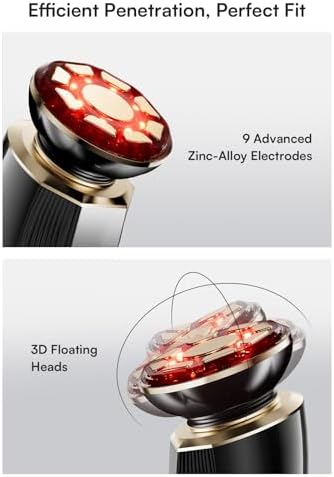 Microcurrent Facial Device, 3-in-1 Facial Massager Red Light Therapy Beauty Device for Face and Neck Skin Rejuvenation Lifting, Tightening, Infusing, Effective Wrinkle and Puffiness Reduction