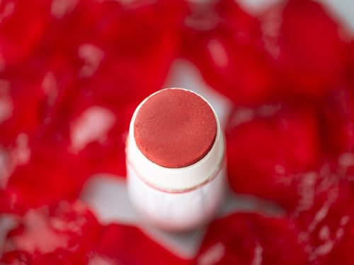 J&L Naturals Tinted Lip Balm | Vegan & Cruelty Free Lip Stain | Zero Waste Makeup | Plastic-Free, Hydrating & Moisturizing Lip Tint | Made in US (Single (1-Pack), Ruby Elegance)