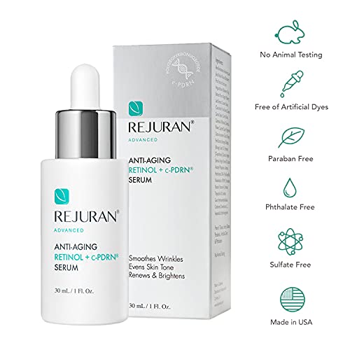 REJURAN® Advanced Anti-Aging Retinol + c-PDRN® Serum - Boosting Facial Serum for Firmness, Radiance and Anti-Wrinkle Care, Clinically Developed (1.01 fl oz)
