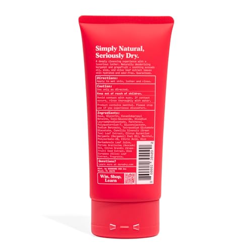 Duradry Deodorizing Body Wash for Women and Men- Hydrating Body Wash Soap for Odor, Deep Cleansing, Nourishes and Moisturizes Skin, Odor-Control Wash, Natural Ingredients - Aqua Fragrance, 6 Fl Oz