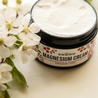 Magnesium Good Night Cream | Relieves Muscle Tension and Leg Cramps | Night Lotion Safe for Pregnancy, Kids and Babies | Organic and Natural Ingredients| Vegan, US made | (Peppermint)