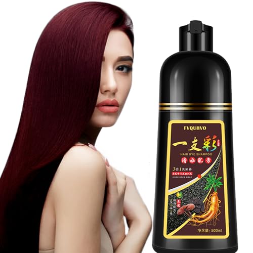 Red Hair Dye Shampoo 3 in 1 - Instant Hair Color Shampoo, Red Hair Shampoo & Red Hair Dye, Long Lasting Red Shampoo, Color Shampoo Hair Dye, Champu con tinte para canas