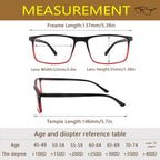 cyangander 4-Pack Mens Reading Glasses Computer Reading Fashionable Frame Blue Light Blocking,Full Frame Readers Anti UV/eye fatigue(+1.5x Magnification Strength)