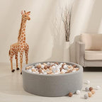 GOGOSO Balls for Ball Pit - Plastic Ball for Toddlers 1-3, Baby Kids Ball Pool Decoration 50 100 200 300 500 1000 (Grey+Coffee+ Beige+White, 50 Balls)