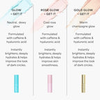 TULA Skin Care Eye Balm Rose Glow - Dark Circle Treatment, Instantly Hydrate and Brighten Undereye Area, Portable and Perfect to Use On-the-go, 0.35 oz.