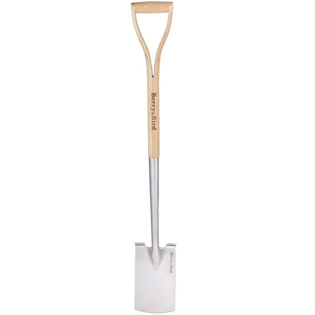 Berry&Bird Garden Digging Spade, 41" Stainless Steel Gardening Border Spade