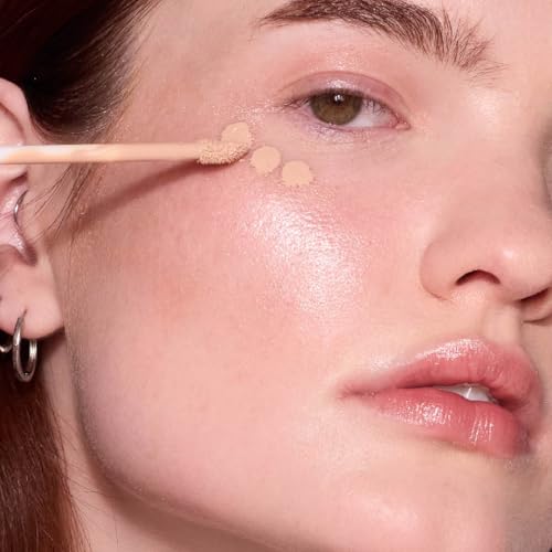 MCoBeauty Brighten & Perfect Cream Concealer, 6 Medium Natural Buff, Brightening Coverage for Flawless Complexion, Vegan, Cruelty Free Cosmetics