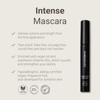 Hypoallergenic Mascara Sensitive Eyes - Smudge-Proof, Sweatproof, Lengthening Mascara with amazing separation of the lashes - Vegan, Non Toxic Mascara Black