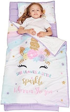 Extra Large Toddler Nap mat by Cokouchyi, Toddler Sleeping Bag with Removable Pillow, Measures 53 x 21 x 1.5 Inches, Sleeping Mat, Ideal for Daycare and Preschool Kindergarten