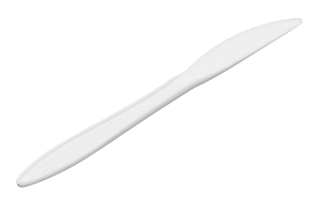 1,000 Plastic Disposable Knives Bulk Black Medium Weight Disposable Silverware Plastic Cutlery Knife