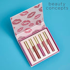 Beauty Concepts Lip Gloss Collection – Shimmering, Glossy Lip Makeup Set for a Radiant Finish, Pretty Pink
