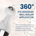 5% Caffeine 5% Retinol Eye Cream for Dark Circles, Puffiness and Bags, Hyaluronic Acid and Niacinamide Under Eye Cream Anti Aging, Eye Serum for Fine Lines, 360° Eye Massage Ball Roller