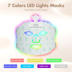 Red Light Therapy Mask for Face, 7 Colors LED Face Mask Light Therapy At Home, Led Face Mask Light Therapy, Green