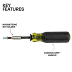 Klein Tools 33803 ProFlex 42-Bit Impact Driver Bit Set with Modular Case, S2 Steel, Magnetic, Adjustable Screwdriver