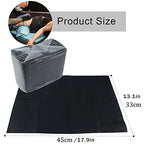 125PCS Disposable Nail Art Table Towels Mat 13" X 17" Waterproof 3 Ply Nail Art Mat Paper Sheet Clean Pads Tattooing Table Mat Nail Table Cover Tattoo Supplies (Black)