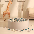 GOGOSO Ball Pit Balls for Toddler, Baby Plastic Playballs Kids Soft Pastel Pelotas Non-Toxic BPA-Free,Dark Green +Gray+White,100 Balls