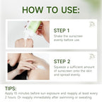 Centella Sunscreen SPF50 PA++++ Calming Moisture Facial Sunscreen Centella Asiatica Korean Sunscreen Matte No White Cast Face Sun Screen for Oily Sensitive Skin