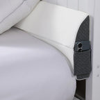 HOMBYS Pillow Wedge for Headboard Gap,Mattress Wedge Gap Filler Queen Size,Bed Crack Pillow,Foam Bed Gap Filler,Multifuctional Headboard Space Filler with Side Pocket,Fill The Gap (0-7")