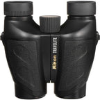 Nikon Travelite 10x25 Binoculars (7278) Travel Binoculars Bundle, Black, with Nikon Lens Pen, Carry Case, and Lens Cloth - High Powered Compact for Adults - Bird Watching, Hunting, Hiking