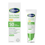 Cetaphil Daily Facial Moisturizer SPF 50, 1.7 Fl Oz (Pack of 2), Gentle Facial Moisturizer For Dry to Normal Skin Types, No Added Fragrance, Dermatologist Recommended (Packaging May Vary)