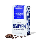 Nguyen Coffee Supply - Truegrit Robusta: Medium Roast Premium Whole Coffee Beans, Vietnamese Single Origin, Direct Trade, Low Acid with High Caffeine Content, Roasted in Brooklyn [12 oz Bag]