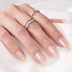 BTArtbox Press On Nails Medium Almond - Fall Press on Nails Chrome Nails, Light Weight & Fit Perfectly Fake Nail with Nail Glue, Nude Glue On Nails in 15 Sizes, Glazed Donut