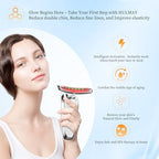 NextGen Intelligent Red Light Therapy for Face and Neck Massager, True Beauty Glow Facial Massager, Triple-Action for Face Lift & Jawline, Reduce Wrinkle & Fine Lines, Skin Relaxation, for All