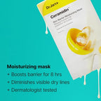 Dr.Jart+ Ceramidin™ Skin Barrier Moisturizing Face Mask | Sheet Mask | Korean Skin Care, 1 Pack