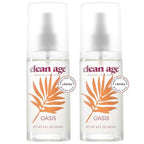 Aluminum Free Deodorant & Body Spray for Whole Body - Oasis 4oz (2 Pack) Clean Deodorant and Body Spray for Teen Boys and Girls - With AHA For Body Acne - Body Spray for Teens Formula