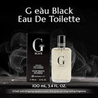 PB ParfumsBelcam G e��u Black Eau De Toilette Spray for Men ��� 100 mL Affordable, Long-Lasting Fresh Aquatic Fragrance & Spicy Aquatic Scent with Sandalwood & Patchouli for Day & Night Use
