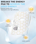 Yahi Red Light Therapy for Face, Led Face Mask Light Therapy, 7 Colors LED Face & Neck Mask Light Therapy At Home, White