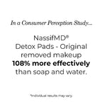 NassifMD Detox Pads Facial Radiance Pads, Glycolic Acid Pads, Witch Hazel Toner, Face Exfoliating Pads Salicylic Acid Wipes, BHA AHA Pads, Resurfacing Pads for Face (30 Count or 60 Count)