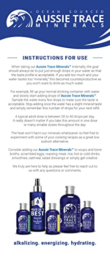 Aussie Trace Minerals (2 oz) - Complete Electrolyte - 3rd Party Tested - Please Consider Your Source.
