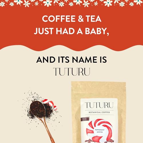 Organic Peppermint Mocha Ground Coffee - Real Peppermint & Cacao - Medium Roast, Organic Flavored Coffee - Smooth Low-Acid - Perfect for Drip, Pour Over or Cold Brew - 8 oz, 22 Servings