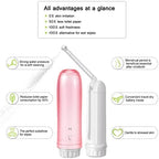 Portable Bidet - Mini Foldable Handheld Personal Travel Bidet with 2 Pressure Options Electric Sprayer Toilet for Personal Hygiene Cleaning/Soothing Postpartum Care/Perineal & Hemmoroid Treatment