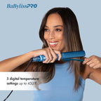 BabylissPRO Nano Titanium Specialty Ionic Hair Straightener, Professional Flat Iron For All Hair Types