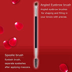 Duo Eye brow Brush, Angled Eyebrow Brush and Spoolie Brush, Eyelash Comb Eyebrow Brush Tool (20 Pcs)