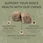 ASHER HOUSE WELLNESS Dog Allergy Chews - All-Natural Itchy Skin Relief for Dogs with Bee Pollen, Colostrum - Licking Paw Treatment, Allergy Medicine for Dogs Over 12 Weeks, 120 Chews