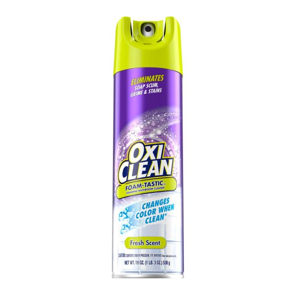 OxiClean Foam-Tastic Fresh Scent Bathroom Cleaner Twin Pack 2-19 oz. Aerosol Cans