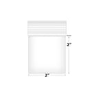 Fessary 2" x 2" Clear Small Plastic Bags for Pills 2 Mil Thick 150 PCS Mini Zipper Storage Bags for Jewelry, Necklace, Coins