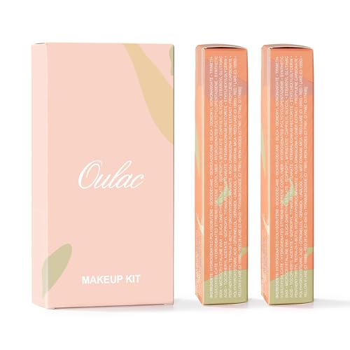 Oulac Matte Liquid Lipstick 2 PCS Set, Long Lasting Lipstick Waterproof Lip Stain, No Transfer, Creamy High Pigmented Formula with Rose Oil, Vegan [M19+M24]