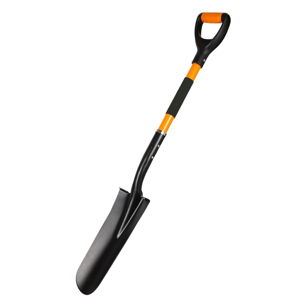 Spade Shovel,Transplanting Spade，Drain Spade,Spade Shovels for Digging,Sharp Shooter Shovel or Spade, D-Grip,Fiberglass Handle Heavy Duty (Drain Spade)